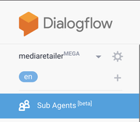Mega Agent settings in Dialogflow
